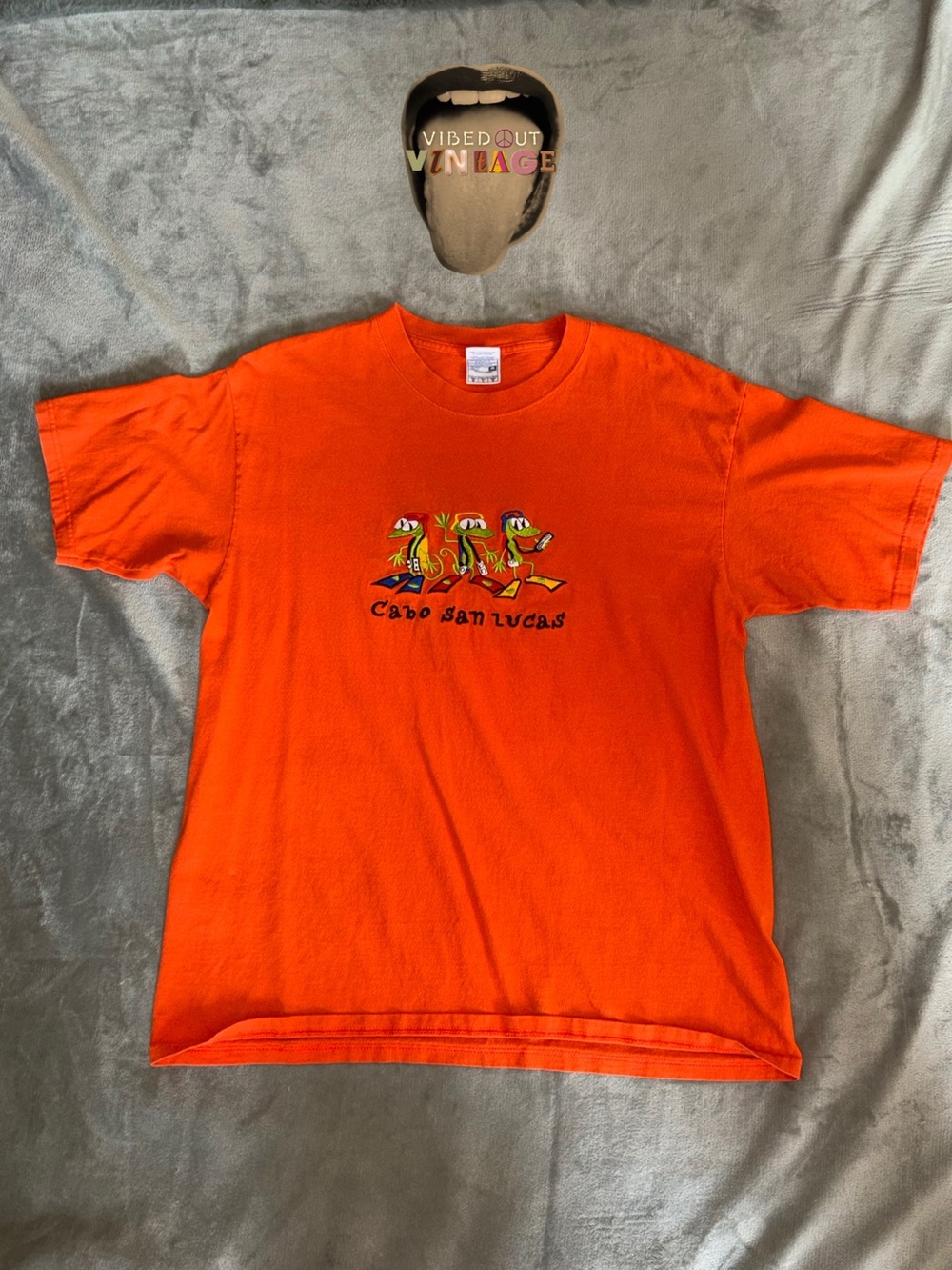 Kids Orange Cabo San Lucas Graphic Tee